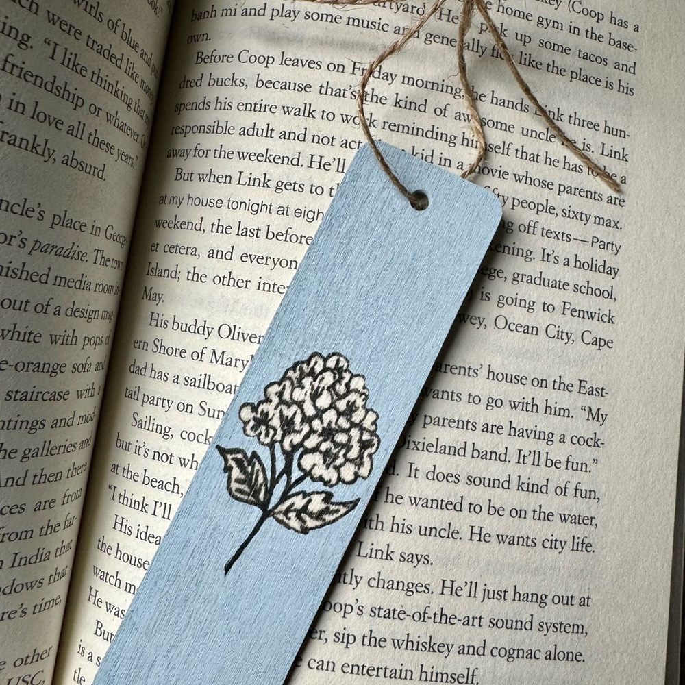 Hydrangea Bookmark